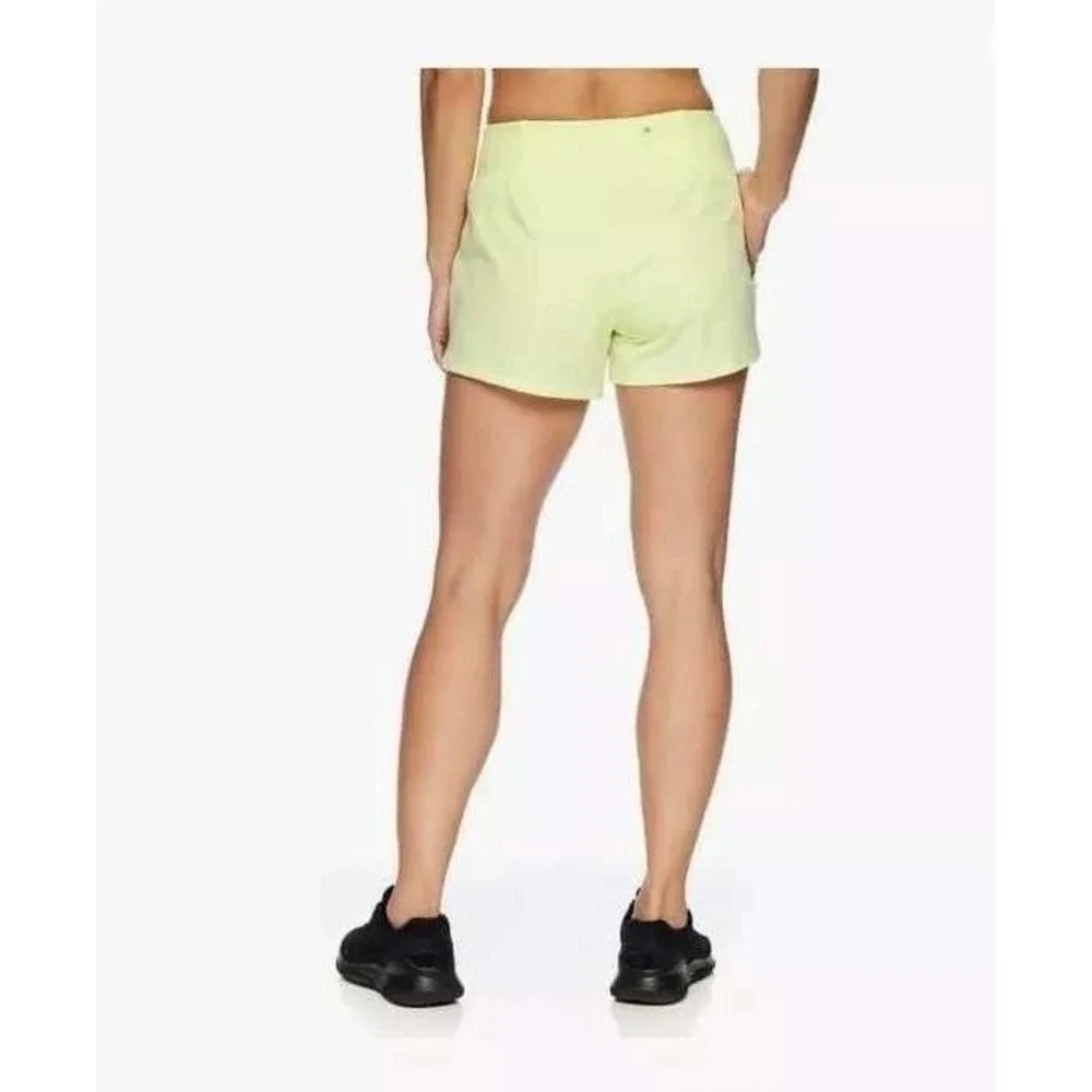 Reebok Revolve Slim Shorts Luminary Green Athletic Running Womens XXL‎